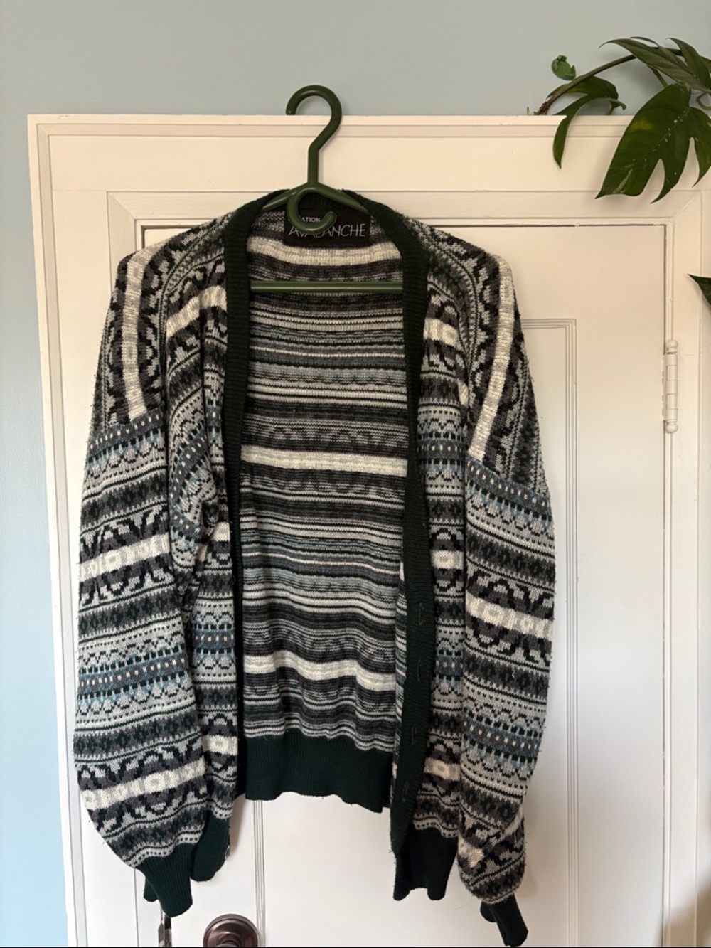 Cozy Cardigan Sweater - Green/Grab